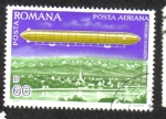 Sellos de Europa - Rumania -  Aeronaves (1978), Zeppelin LZ-1 sobre Friedrichshafen