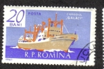 Stamps Romania -  Barco mercante