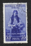 Sellos de Europa - Rumania -  Arte Rumano, Traje folklórico de los Cárpatos occidentales