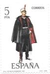 Stamps : Europe : Spain :  uniformes 4