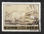 Stamps : Asia : North_Korea :  Pinturas coreanas del siglo XVIII, conductor de buey