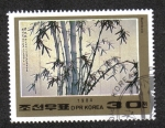 Stamps North Korea -  Pinturas coreanas del siglo XVIII, bambú
