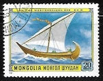 Stamps Mongolia -  Veleros - Mediterranean, 9th century