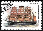 Stamps Russia -  Veleros - Four-masted barque 