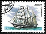 Stamps Russia -  Veleros - Three-masted barquentine 