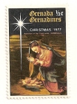 Stamps Grenada -  Grenada Grenadines. Navidad 1977. Adoracion de Jesus. Correggio.