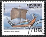 Sellos de Africa - Togo -  Veleros - Roman cargo boat