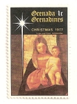Stamps Grenada -  Grenada Grenadines. Navidad 1977. Virgen con el niño. Giorgione.