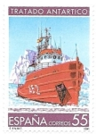 Stamps : Europe : Spain :  tratado antártico 2