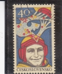 Stamps Czechoslovakia -  Alekséi Leónov-cosmonauta 