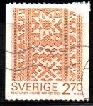 Stamps : Europe : Sweden :  CINTA  BORDADA  EN  ENCAJE