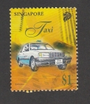 Stamps Singapore -  Taxi