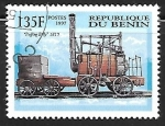 Stamps Benin -  Ferrocarriles - Puffing Billy, 1813