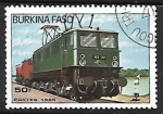 Stamps Burkina Faso -  Ferrocarriles - Locomotora E 11