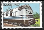 Stamps Burkina Faso -  Ferrocarriles - Locomotiva diesel