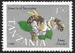 Stamps Tanzania -  Abejas
