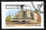 Stamps Cambodia -  Ferrocarriles 