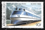 Stamps Republic of the Congo -  Ferrocarriles - Italy