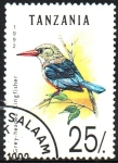 Stamps Tanzania -  MARTÍN  PESCADOR  DE  CABEZA  GRIS