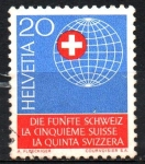 Stamps Switzerland -  EMBLEMA  DE  LA  SOCIEDAD  SUIZA  EN  EL  EXTRANJERO