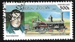 Stamps Laos -  Locomotivas - Robert Stephenson, 