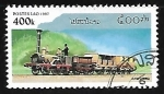 Sellos de Asia - Laos -  Locomotivas - 