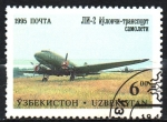 Sellos de Asia - Uzbekistn -  AEROPLANO   JIN-2