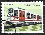Sellos de Africa - Guinea Bissau -  Ferrocarriles - C.a.f.