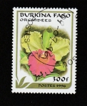 Sellos de Africa - Burkina Faso -  Orquideas