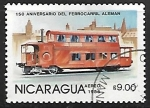 Stamps Nicaragua -  Ferrocarriles - Tram
