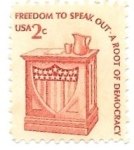 Stamps : America : United_States :  libertad de expresión