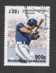 Sellos de Asia - Camboya -  Jugador beisbol