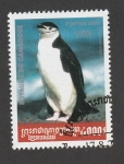 Sellos de Asia - Camboya -  Pingüino barbijo