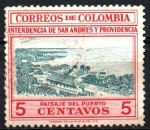 Stamps Colombia -  VISTA  DEL  PUERTO  DE  SAN  ANDRÉS