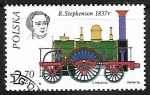 Stamps Poland -  Ferrocarriles - R. Stephenson, 1837