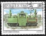Sellos de Africa - Chad -  Ferrocarriles - Locomotive 0-4-4-0