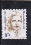 Stamps Germany -  PAULA MODERSOHN-BECKER- pintora