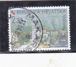 Stamps : Europe : Croatia :  PANORÁMICA DE MAKARSKA 
