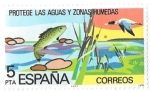 Stamps Spain -  protege las zonas húmedas