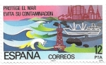 Stamps Spain -  protege el mar