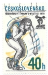 Stamps Czechoslovakia -  lanzamiento de peso