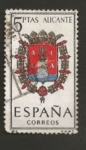 Stamps : America : United_States :  Edifil ES 1408  Escudos Provinciales  ALICANTE