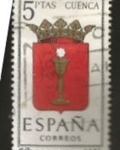 Stamps : Europe : Spain :  Edifil ES 1484 Escudos Provinciales CUENCA