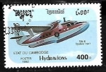 Sellos de Asia - Camboya -  Aviones - Grumman SA6 Sealand (1947)