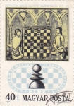 Stamps Hungary -  MINIATURA AJEDREZ
