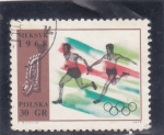 Stamps Poland -  OLIMPIADA MEXICO 68