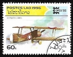 Sellos de Asia - Laos -  Aviones - Sopwith Camel