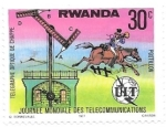 Sellos de Africa - Rwanda -  postillón