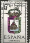Stamps : Europe : Spain :  Edifil ES 1558 Escudos Provinciales MALAGA