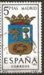 Stamps Spain -  Edifil ES 1557 Escudos Provinciales MADRID